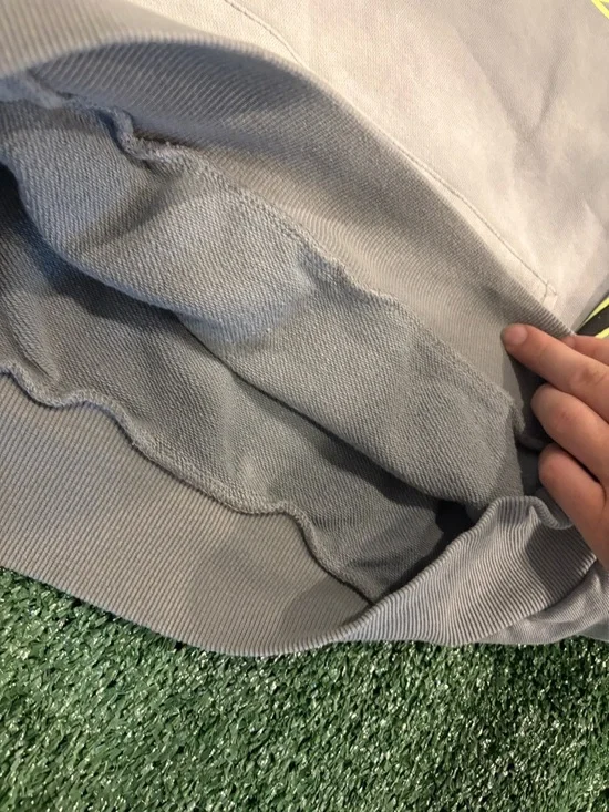 HELLSTAR Men's Gray Hoodie with Neon Yellow Logo - Picture 4 of 5